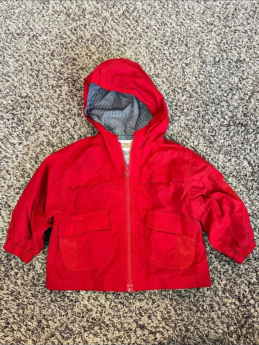 Outbrook Baby Red Hooded Rain Jacket